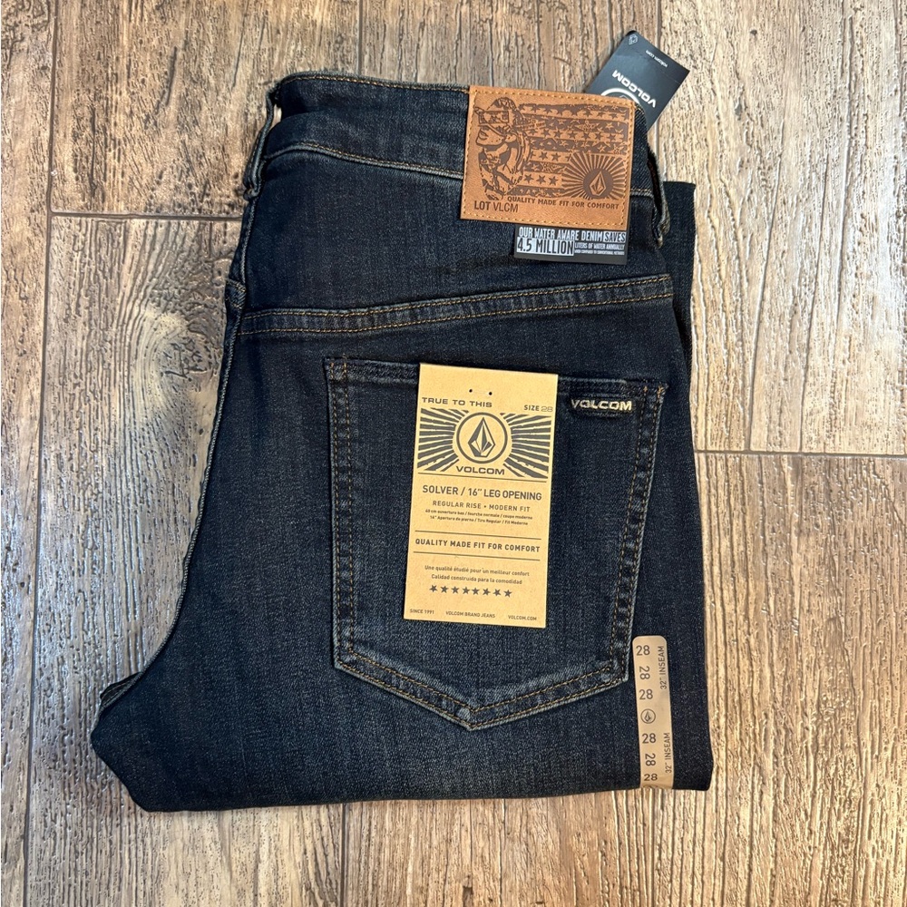 Volcom Men's Deep Indigo Modern Straight Jeans